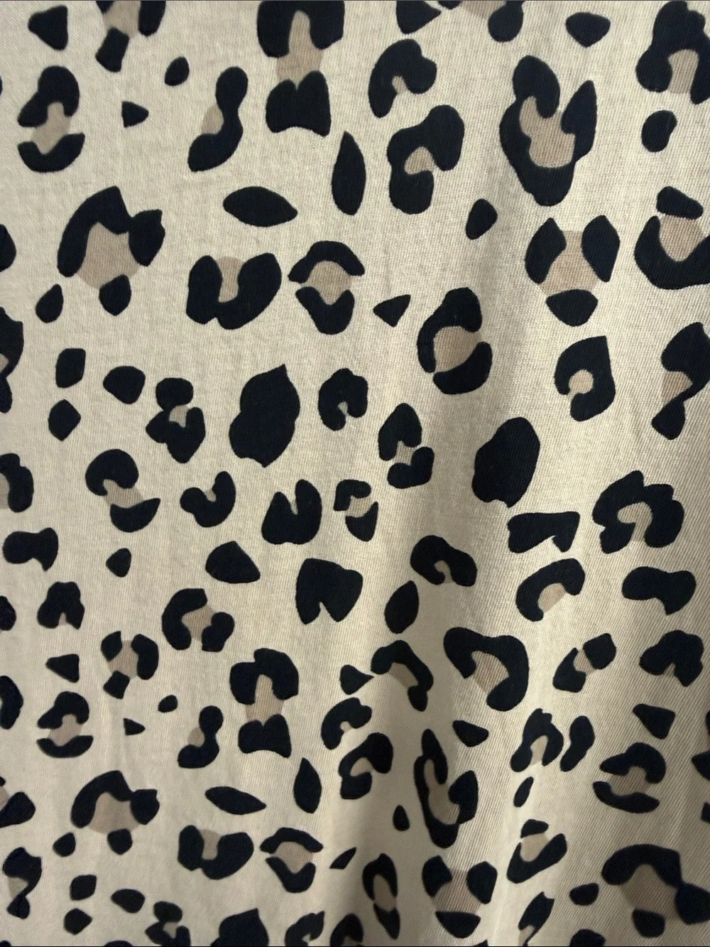 J Crew Leopard Print Short Sleeve Tee - Beige/Black Relaxed Fit